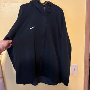 Extra-large black Nike dry fit zip-up hoodie